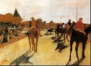Edgar Degas Horses Before the Stands oil on canvas